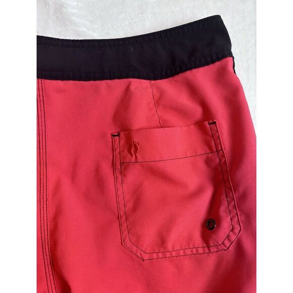 Hang Ten Pink Black Surf Shorts Water Proof Men's 32 * - Picture 4 of 6